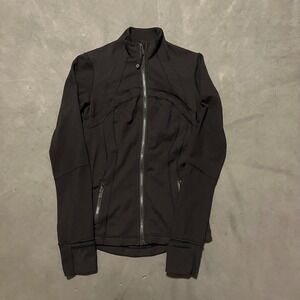 Lululemon Define Jacket Luon Black Full Zip Slim Fit W4AWLS Womens Size 4